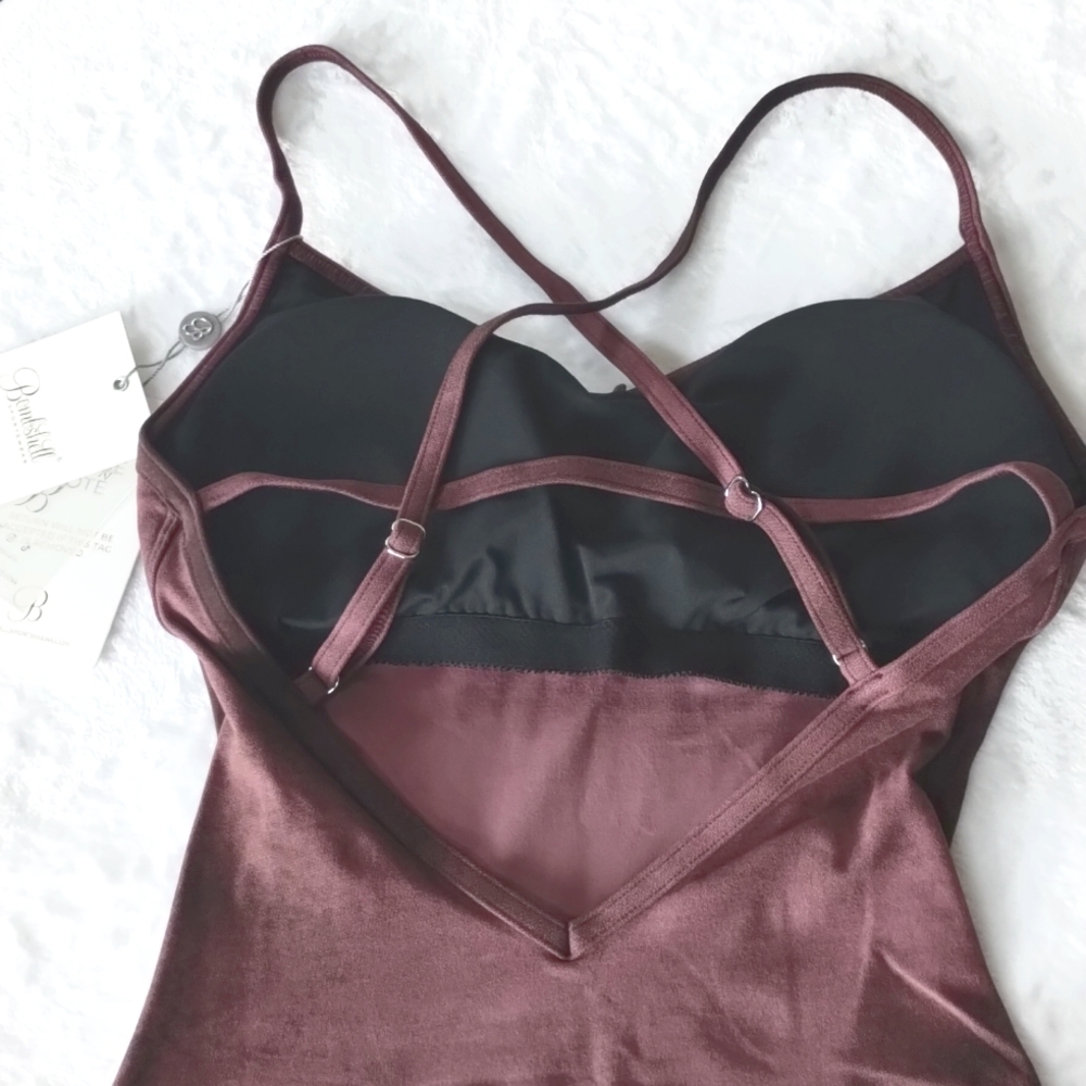 Bombshell Sculpt Bodysuit Vintage Port L - Picture 11 of 13